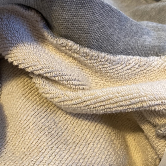 NSF Esme French Terry Sweater Gray Melange Half Button Up Pullover Small - Picture 16 of 16